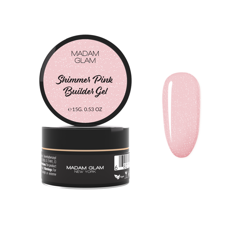 Madam Glam Shimmer Pink Builder Gel
