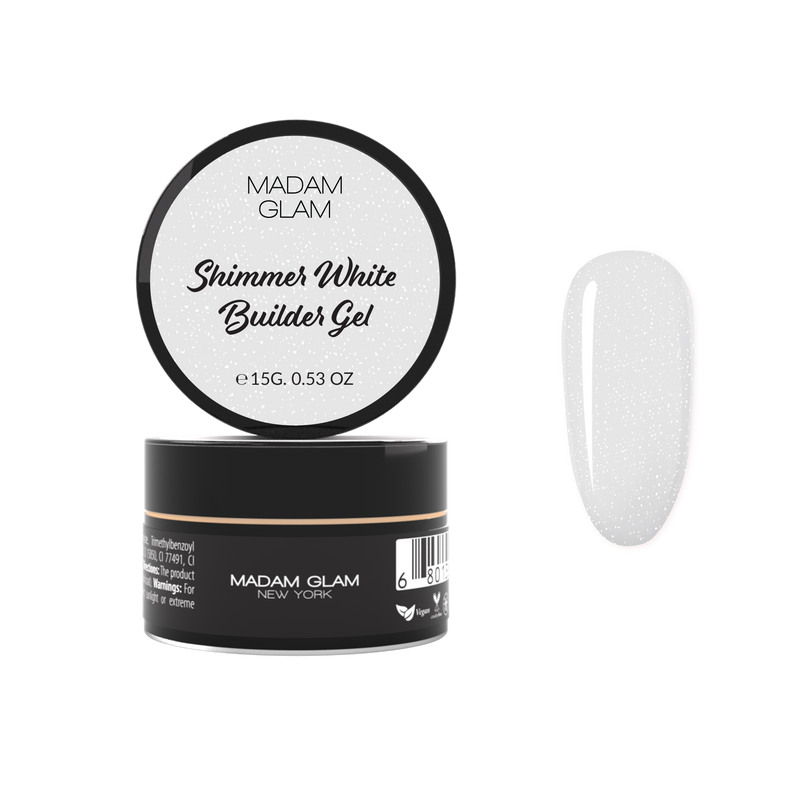 Madam Glam Shimmer White Builder Gel
