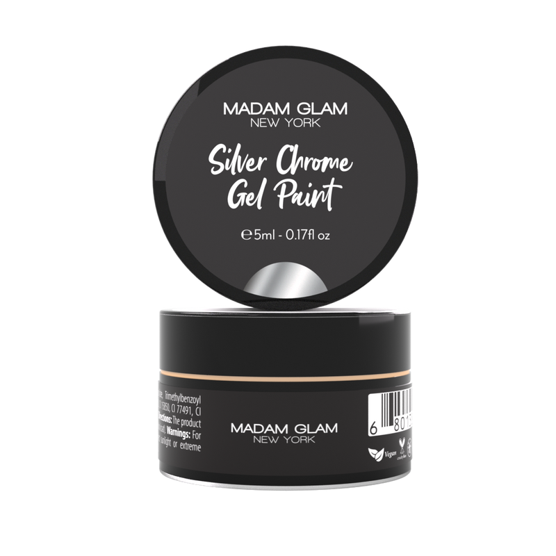 Madam Glam Silver Chrome Gel Paint