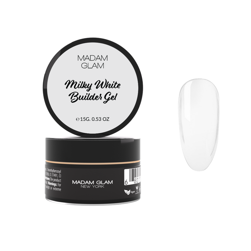 Madam Glam Milky White Builder Gel
