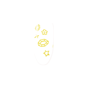 Madam Glam Yellow Art Pen Seashell