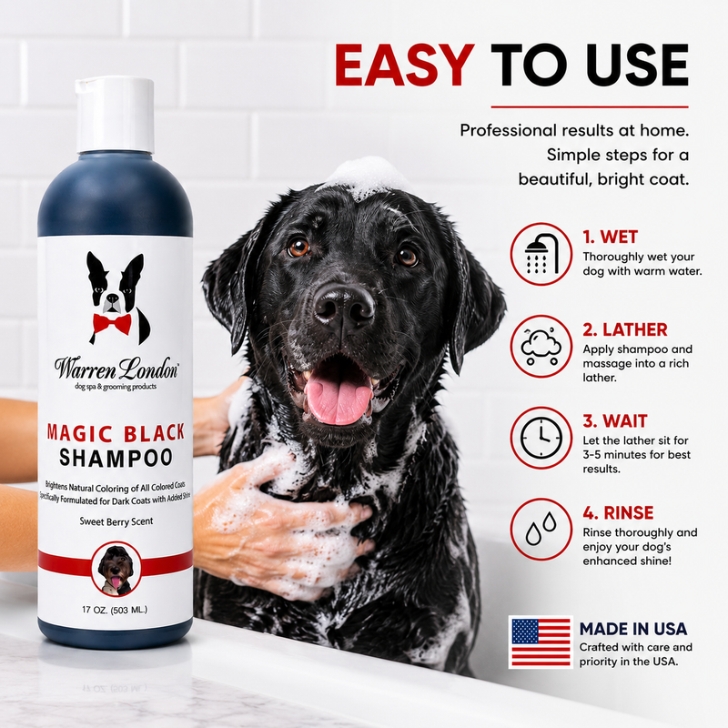 Warren London Magic Black Brightening Dog Shampoo Pet Shampoo & Conditioner Lavender