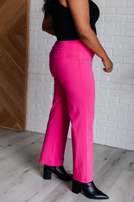 Magic Straight Pants in Hot Pink