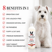 Warren London Magic White Brightening Dog Shampoo - Cherry Scented - 17oz Dog Shampoo White Smoke