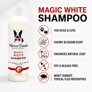 Warren London Magic White Brightening Dog Shampoo - Cherry Scented - 17oz Dog Shampoo White Smoke