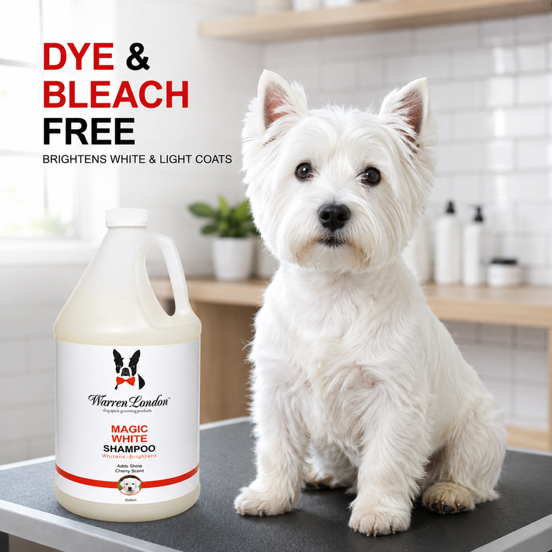 Warren London Magic White - Brightening Shampoo - Professional Size Grooming Size Product Lavender
