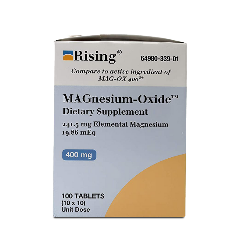 Tablet Rising Magnesium Oxide 400MG 100 Tablets