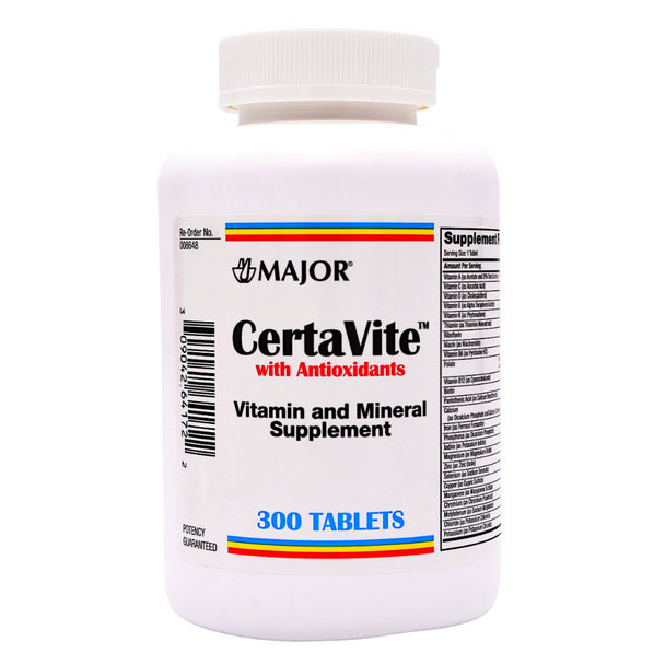Major MAJOR Certa-Vite Multivitamins (300 Tablets) Vitamins & Supplements