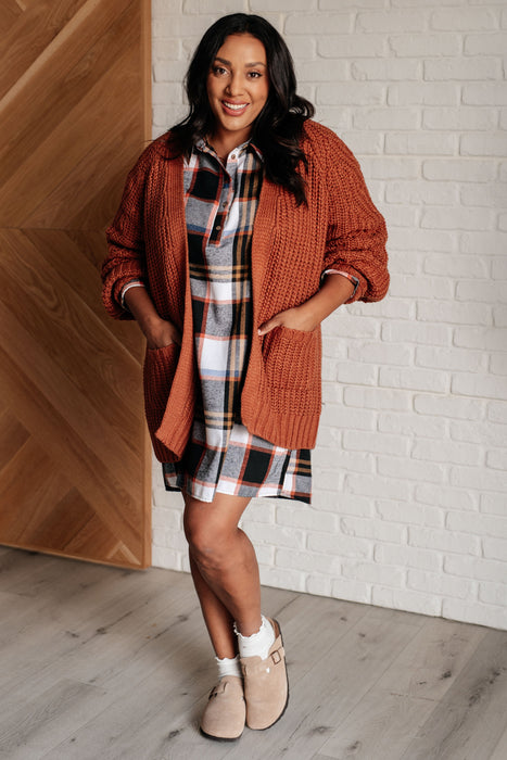 Make it Right Flannel Shirt Dress