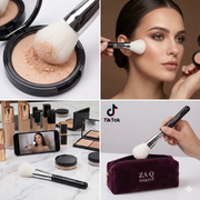 ZAQ Skin & Body Large Flat Blush Powder Brush Make Up
