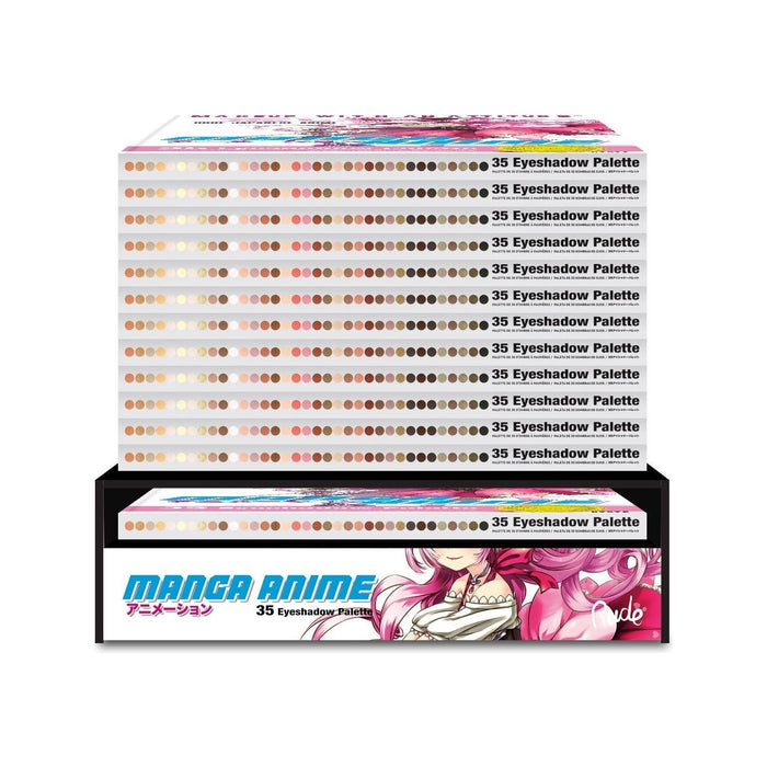 Rude Cosmetics - Rude Cosmetics - Manga Anime Eyeshadow Palette - Anime Makeup Display Set, 24pcs