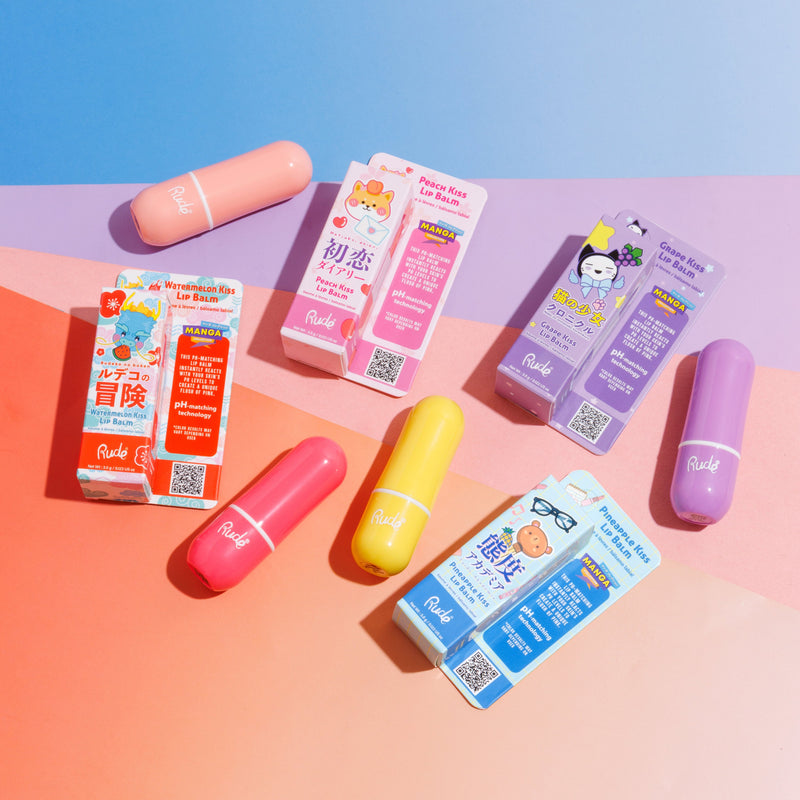 Rude Cosmetics Manga Collection Lip Balm Lip Balms