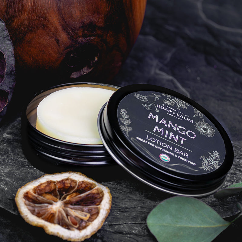 Chagrin Valley Soap & Salve Lotion Bar: Mango Mint Lotion Bar