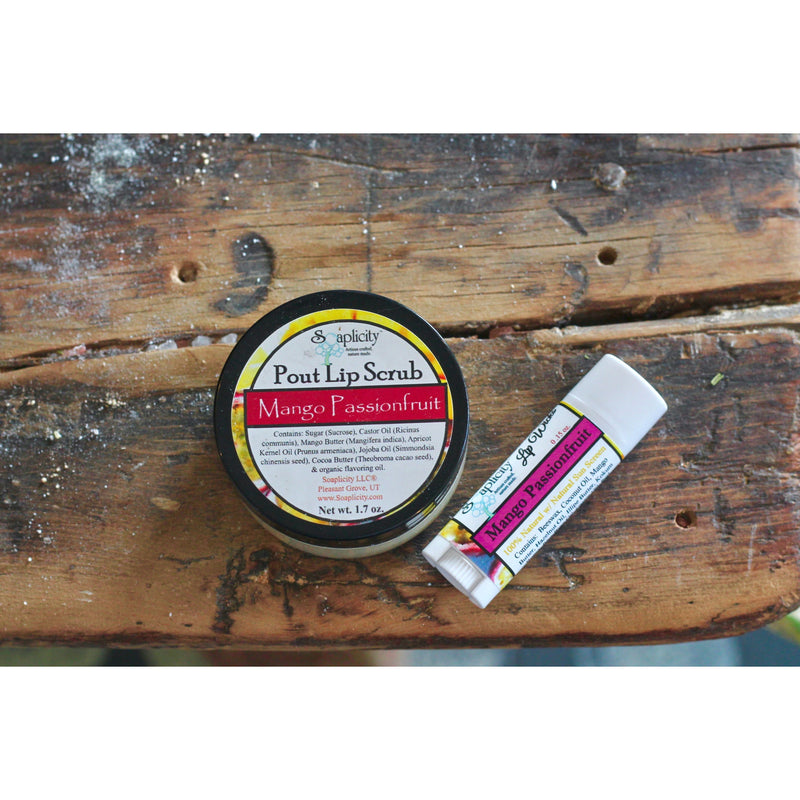 Soaplicity Mango Passionfruit Pout Lip Scrub Lip Scrubs
