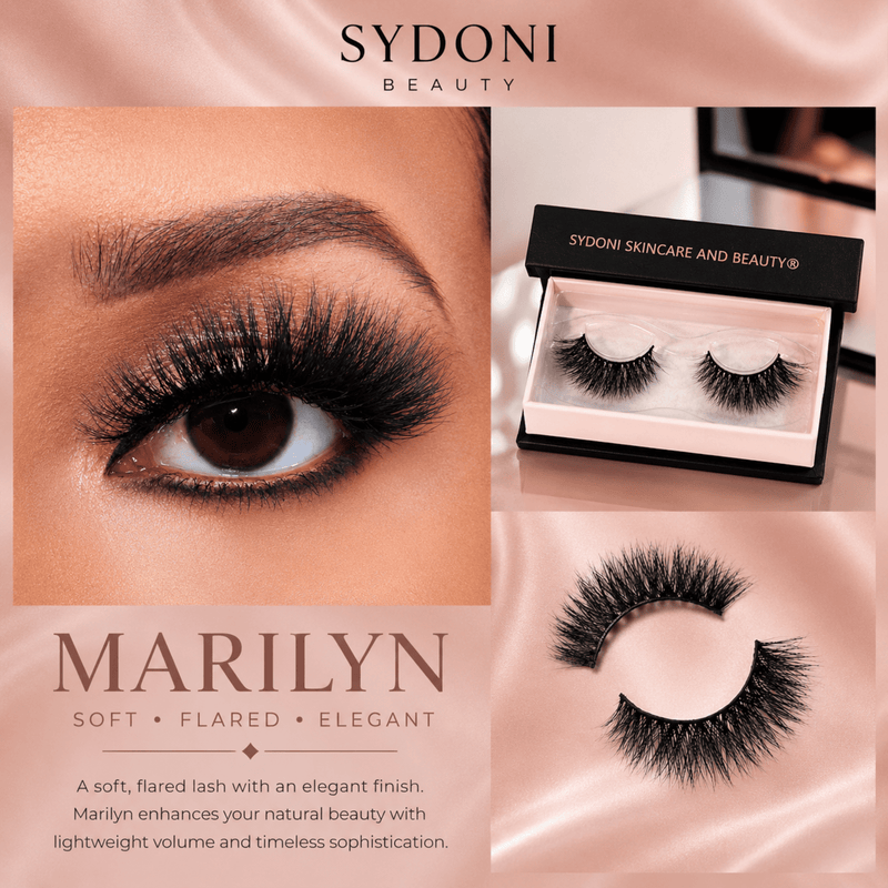 Sydoni Skincare and Beauty SYDONI "MARILYN" LUXURY MINK LASHES - Soft, Flared, Elegant Eyelashes