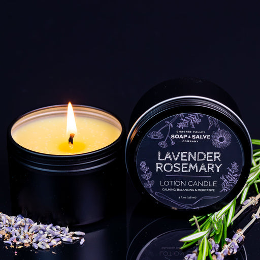 Chagrin Valley Soap & Salve Body & Massage Candle: Lavender Rosemary Massage Candle