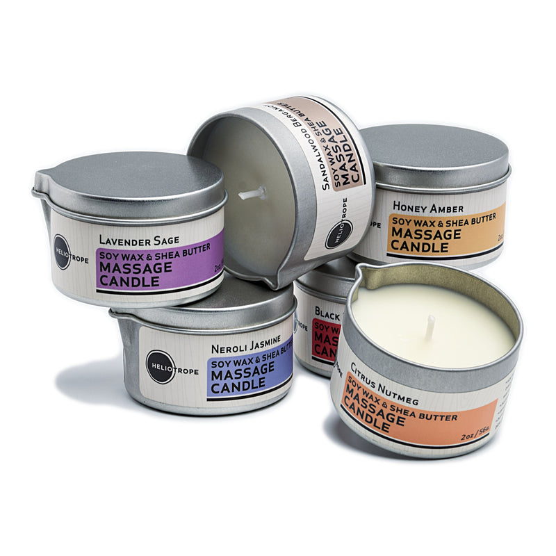 Heliotrope San Francisco Soy & Shea Massage Candles - NOW 30% OFF Candle