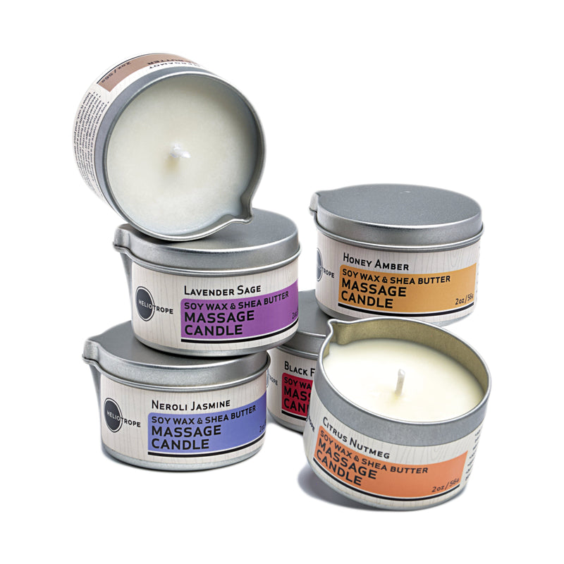 Heliotrope San Francisco Soy & Shea Massage Candles - NOW 30% OFF Candle