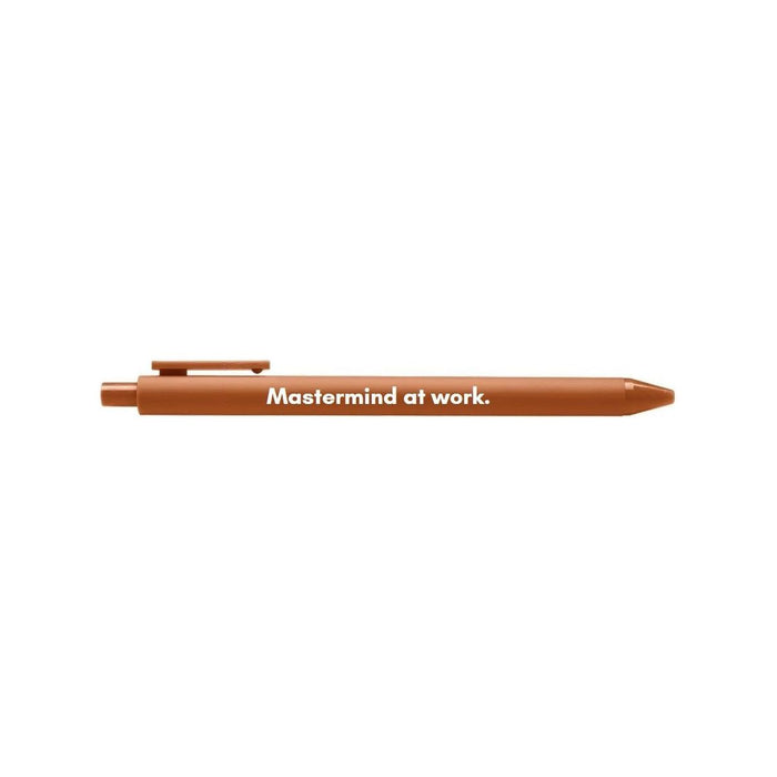 The Bullish Store - Mastermind At Work Pen 🏆 | Gel Click Pen In Caramel