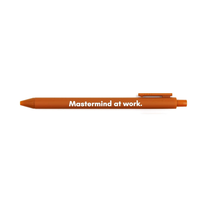 The Bullish Store - Mastermind At Work Pen 🏆 | Gel Click Pen In Caramel