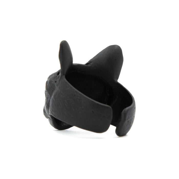 The Bullish Store - Matte Black Cat Statement Ring | Gift Box