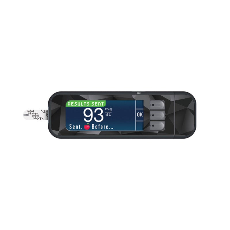 Peelz Matte Geometric Sticker for Bayer Contour Next Glucometer Peelz/Stickers