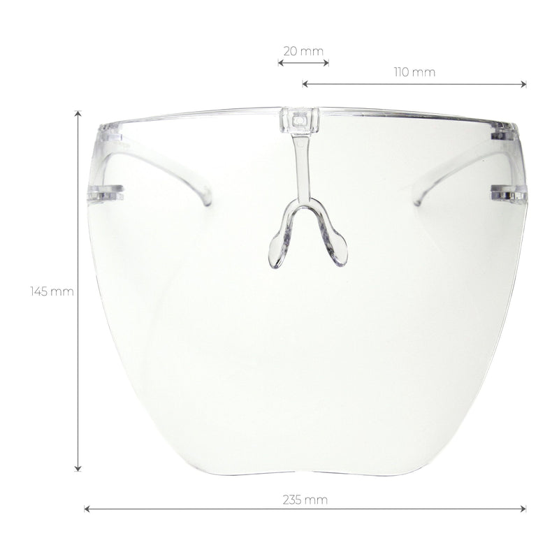 zeroUV Protective Face Shield Full Cover Visor Glasses/Sunglasses (Anti-Fog) D188 Sunglasses