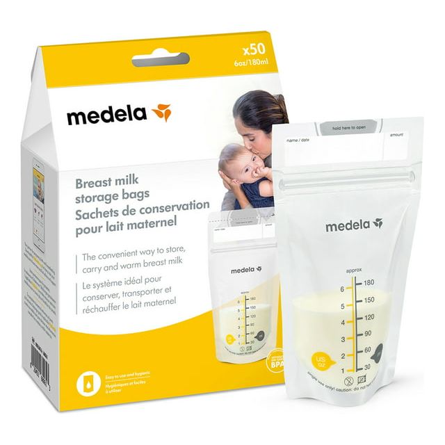 Medela Breast Milk Storage Bags 6oz/180ml - 50ct