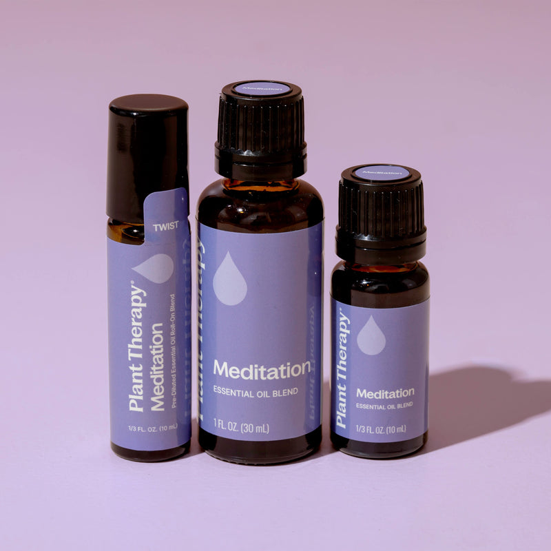 Plant Therapy Meditation Essential Oil Blend Pre-Diluted Roll-On Essential Oil
