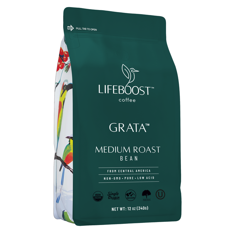 Lifeboost Coffee Grata Medium Roast Medium Roast