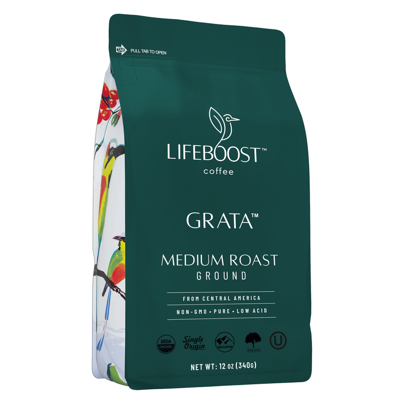 Lifeboost Coffee Grata Medium Roast Medium Roast