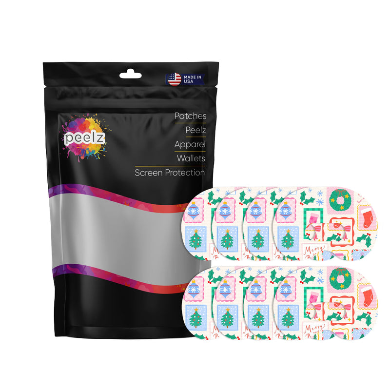 Peelz Holiday Greetings Medtronic Guardian Connect Patch Tape - Pump Peelz Patch Medical Tape