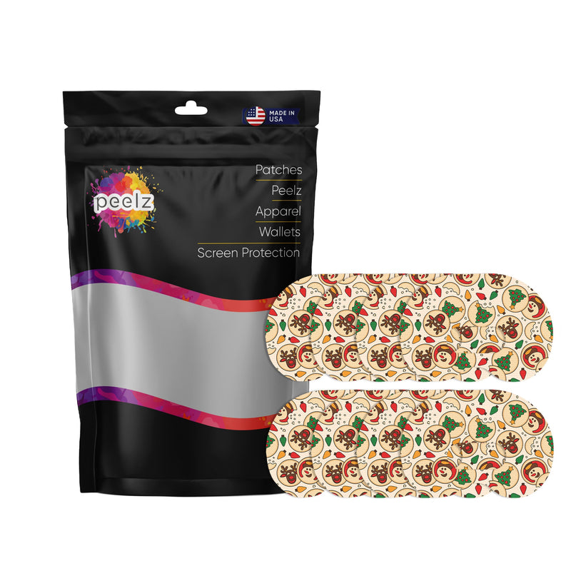 Peelz Santa's Cookies Medtronic Guardian Connect Patch Tape - Pump Peelz Patch Medical Tape