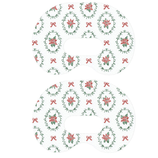 Peelz Poinsettia Parade Medtronic Guardian Connect Patch Tape - Pump Peelz Patch Medical Tape