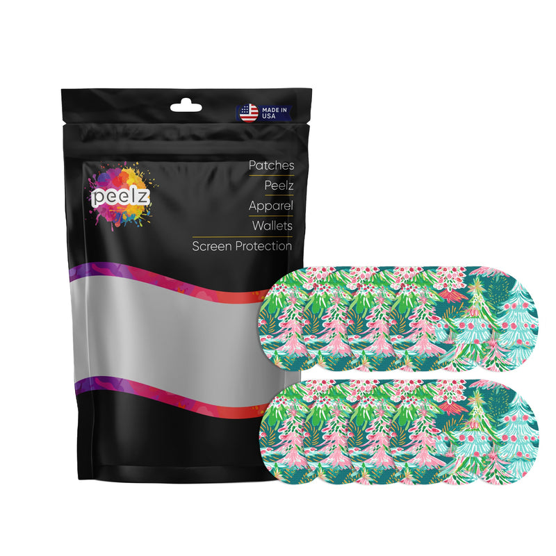 Peelz Festive Forest Medtronic Guardian Connect Patch Tape - Pump Peelz Patch Medical Tape