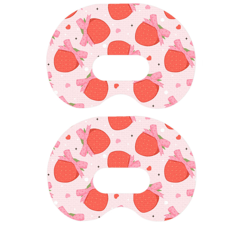Peelz Strawberry Kisses Medtronic Guardian Connect Patch Tape - Pump Peelz Patch Medical Tape
