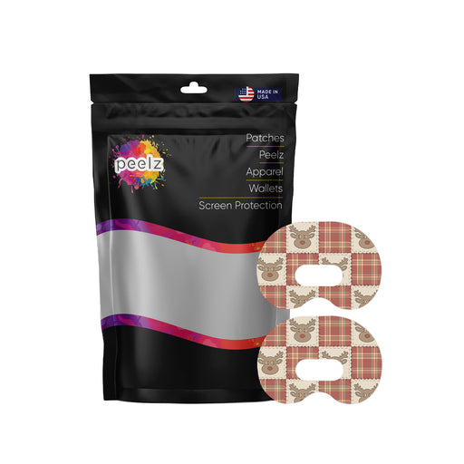 Peelz Rustic Reindeer Medtronic Guardian Connect Patch Tape - Pump Peelz Patch Medical Tape