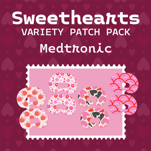 Peelz Sweethearts Variety Medtronic Guardian Connect Patch Tape - Pump Peelz Patch Medical Tape