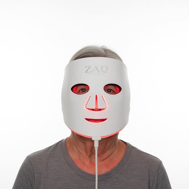 ZAQ Skin & Body Noor 2.0 Pro Light Face Mask: 1072nm Deep Infrared, Red & Blue Light (2026) White Smoke