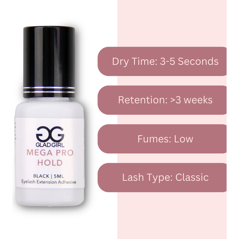 GladGirl Mega Pro Hold Eyelash Extension Adhesive Glue & Remover