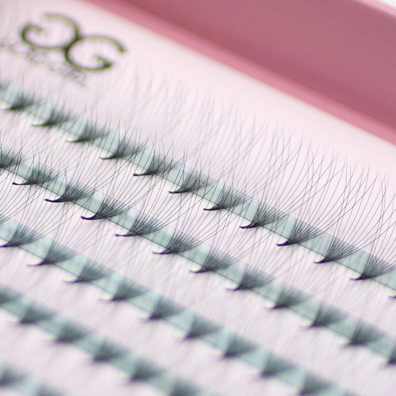 GladGirl 6D Heat Bonded PreMade Lash Fans - Mega Volume - 400 Fans Eyelashes