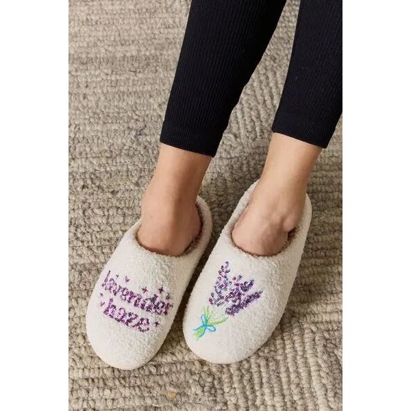 Melody Sequin Pattern Cozy Slippers