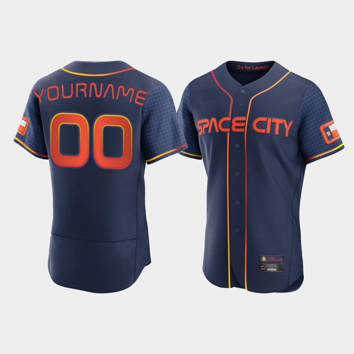 Houston Astros Navy Stitched 2022 Space City Connect Jersey Elite