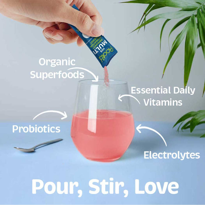 Root'D - His Multi - Essential Vitamins & Minerals + Electrolytes For Men