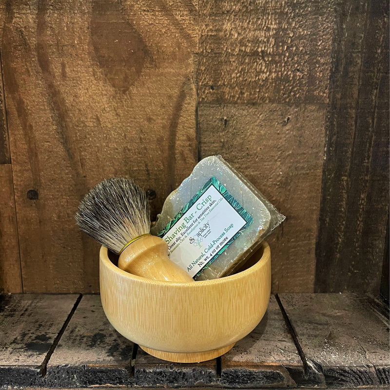 Soaplicity Men's Shaving Sets in Bamboo Men's Shaving Sets