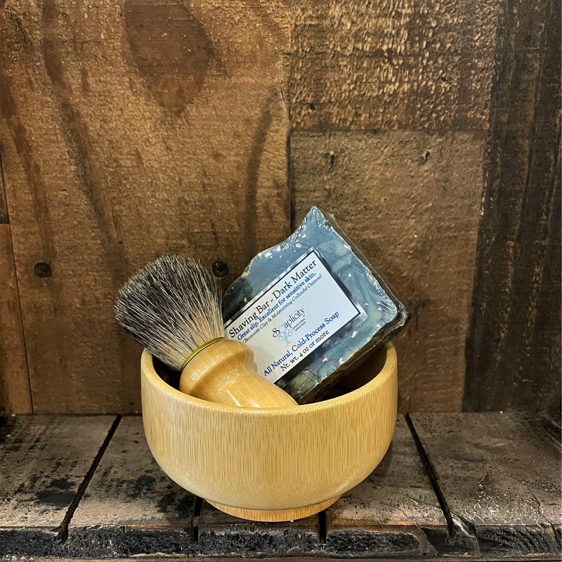Soaplicity Men's Shaving Sets in Bamboo Men's Shaving Sets