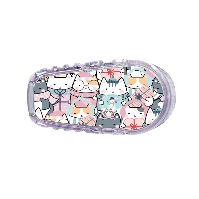 Peelz Meowy Christmas Dexcom G6 Transmitter Sticker Peelz/Stickers