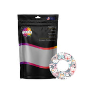 Peelz Meowy Christmas Patch  Tape Designed for the FreeStyle Libre 2 Patch Medical Tape