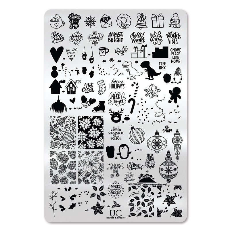 UberChic Beauty Merry & Bright Stamping Plate