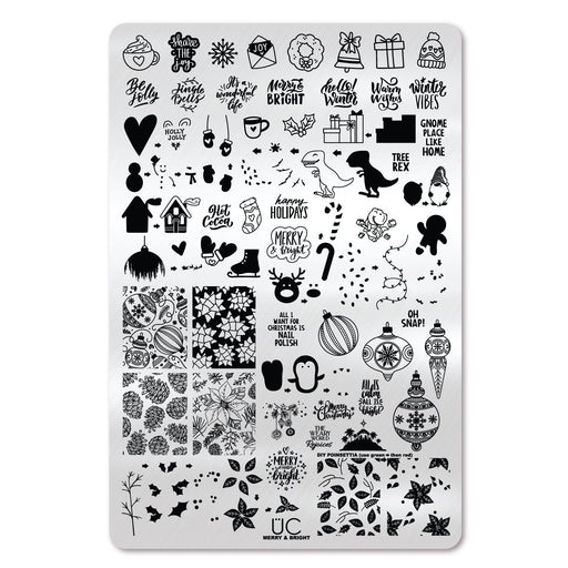 UberChic Beauty Merry & Bright Stamping Plate